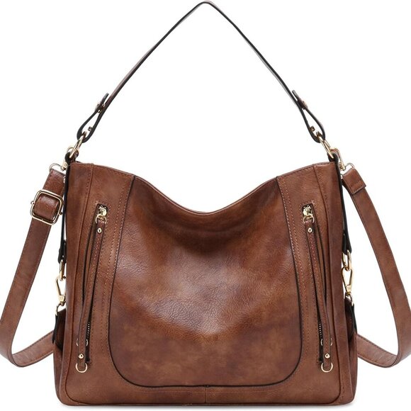 Hobo Bags for Women,Large Ladies Purses and Handbags Vegan Leather Shoulder Bags - Picture 1 of 7
